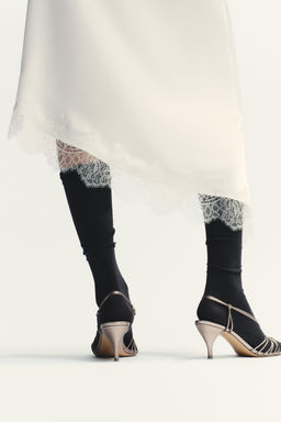 SATIN LACE SKIRT - Zara фото 14