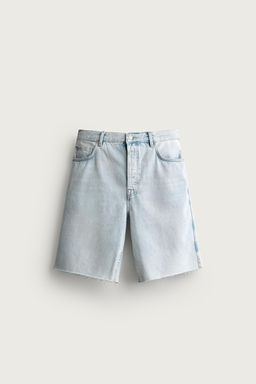 BERMUDA DENIM STRAIGHT FIT / Azul claro - Zara фото 6
