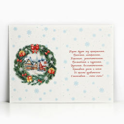 Цена за 10 шт. Открытка «С Новым годом!», 12×18 см