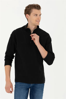 Мужской черный свитшот