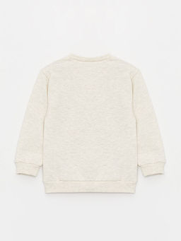 Bisiklet Yaka Uzun Kollu Bask?l? Erkek Bebek Sweatshirt ve E?ofman Alt? 2li Tak?m - Waikiki фото 3