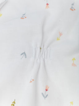 Комбинезон для девочки с длиным рукавом 2шт., бел/роз - Lesi kids фото 15