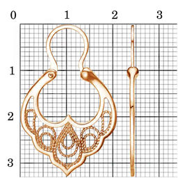 СЕРЬГИ 32014500 - Красная пресня фото 2
