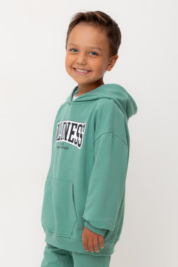 Crockid _ КР 302740/малахитово-зеленый к560 джемпер (худи) для мал  фото 4