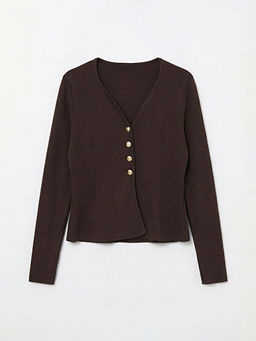 V Yaka Kad?n Triko H?rka