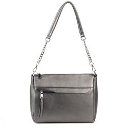 Женская кожаная сумка 1534-С Сильвер - Cidirro фото 2