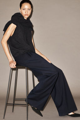 PANTAL?N TWILL WIDE LEG RELAXED FIT - H&m фото 9