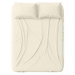 Простыня Евростандарт на резинке "Альстромерия" 160х200см, свесы 27см, сатин 135г/м2, хлопок 100%, упаковка "классическая" ПВХ 28х41см, "Домашняя мода" (Россия)