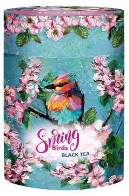 TeaTale/Spring Birds/ Lux / ТУБУС / черн чай вес 100 г (Рязанская ЧФ)