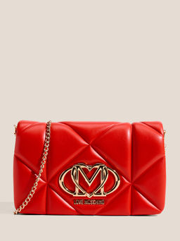 Кросс-боди LOVE MOSCHINO EMBOSSED Q Артикул 4561108, рубиновый