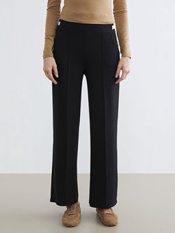 Standart Fit Geni? Pa?a Kad?n Pantolon