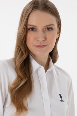 Kad_n Beyaz Uzun Kollu Basic G_mlek Sepette S_rpriz _ndirim - U.s. polo assn фото 2