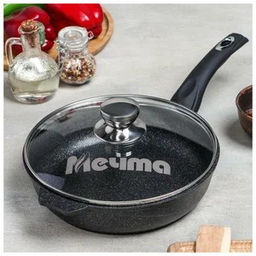 Сковорода 24см АП Гранит star с несъемной ручкой и стеклянной крышкой арт.С24803 - Мечта фото 12