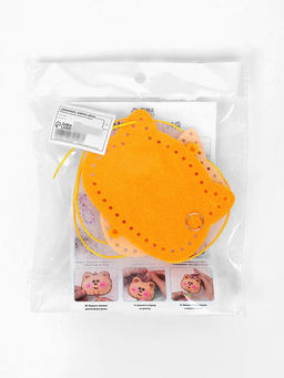 Цена за 2 шт. Брелок из фетра «Котик», набор для творчества