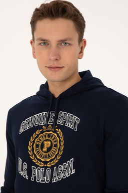 Erkek Regular Fit Kap__onlu _ardonlu Lacivert Sweatshirt - U.s. polo assn фото 2