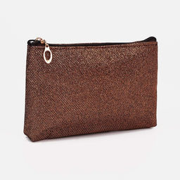 Набор косметичек 3 в 1 на молнии, цвет коричневый