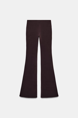 PANTALON FLARE STRETCH / Marr?n oscuro - Zara фото 5
