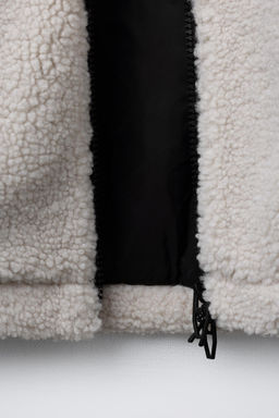 FAUX SHEARLING AND NYLON JACKET - Zara фото 8