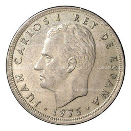 Монета 5 песет 1975 (79) года