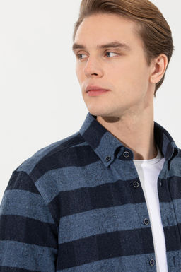 Erkek Oduncu Lacivert G_mlek