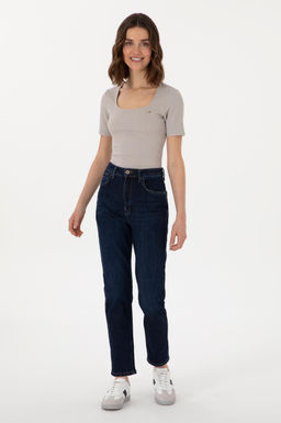 Kad_n Gri Melanj Ti__rt Sepette S_rpriz _ndirim - U.s. polo assn фото 4