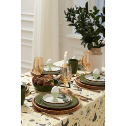 Скатерть пасхальная, Доляна Сhicken farm 220х144 см, 100% хлопок, 164 г/м2  фото 17