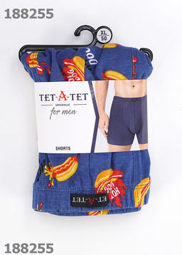ТаТ MH601223/2 Тр.муж.шорты джинсовый/т.оранжевый - Clever wear фото 2