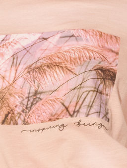 VILATTE / Футболка из фактурного полотна с авторским принтом фото 2