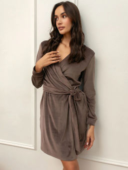 Халат женский Кэт Молочный шоколад