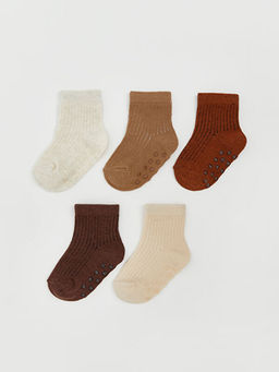 Desenli Erkek Bebek Soket ?orap 5li