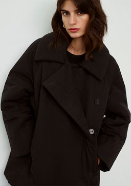 Siyah Oversize Ceket - Mavi фото 2