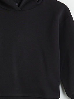 Kap??onlu Basic K?z ?ocuk Sweatshirt