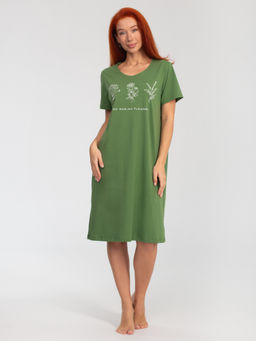 Платье женское кулирка "АСТРА" ЗЕЛЕНЬ