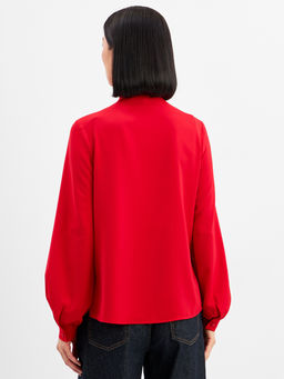 Блузка с рюшами OD-976-4 красный
