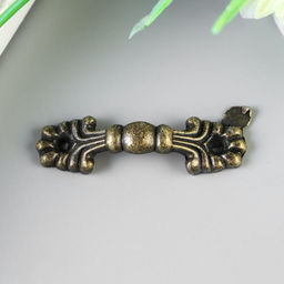 Цена за 10 шт. Ручка для шкатулки металл "Классика" бронза 4,2х1,3 см