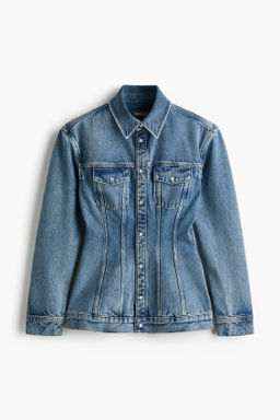 Cazadora denim con silueta reloj de arena