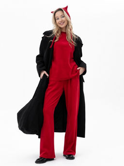 Костюм велюр ,красный