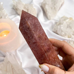 Кристалл-Генератор из Клубничного кварца