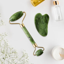 Массажер для лица, гуаша набор Самой нежной, 14?20 см, кальцит и серпентин - Сима-ленд фото 4