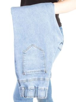 1107 LT. BLUE Джинсы зауженные женские ZAL