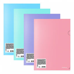 Цена за 12 шт. Папка-уголок пластиковая ErichKrause Diagonal Pastel, A4, непрозрачный, ассорти (в пакете по 12 шт.)  фото 7