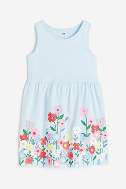 Vestido estampado de algodon