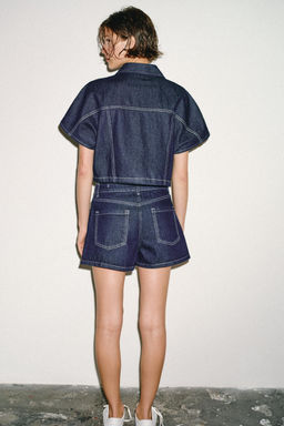 CAMISA Z1975 CORTA DENIM / Azul - Zara фото 3