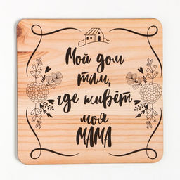 Цена за 2 шт. Набор кухонный Мама: прихватка, подставка под горячее - Доляна фото 4