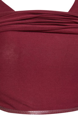 Trendyolmilla Tas Fitted/Vucuda Oturan V Yaka S?rt Dekolteli Esnek Orme Bluz TWOSS25BZ00083 фото 9