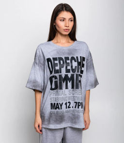 Футболка #КТ4347, серый меланж