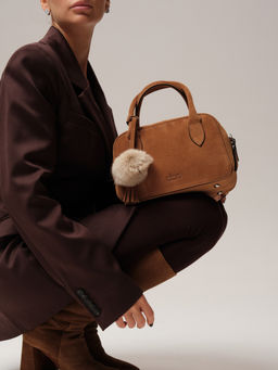 Замшевая сумка Polly DBR 31348 светло-коричневый  фото 5