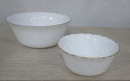 Салатник круглый 16,7 см GOLDEN RIM стеклокер. арт. PO-770-GR (116834)