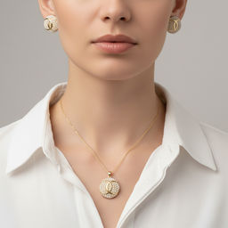 Комплект колье+серьги Fiore Luna