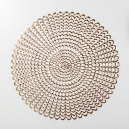 Набор салфеток сервировочных на стол Доляна Солнечная, d=38 см, 4 шт, цвет золотой  фото 5